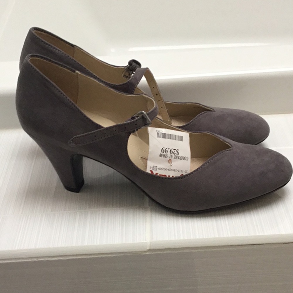 Mary Jane suede
